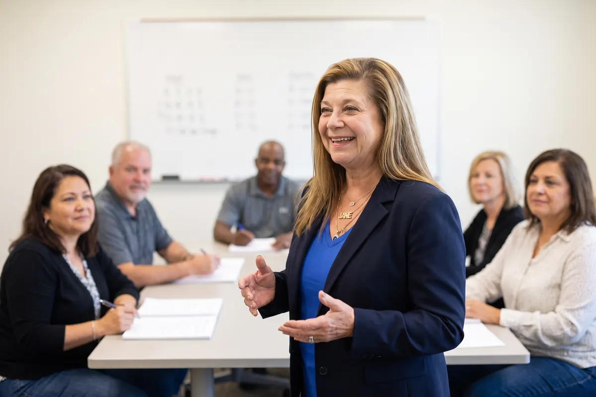Jane Un training new bail agents